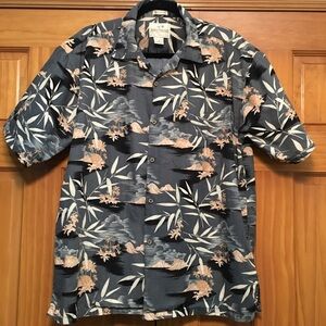 Sunset Breeze 100% Cotton Hawaiian Shirt - Size XL